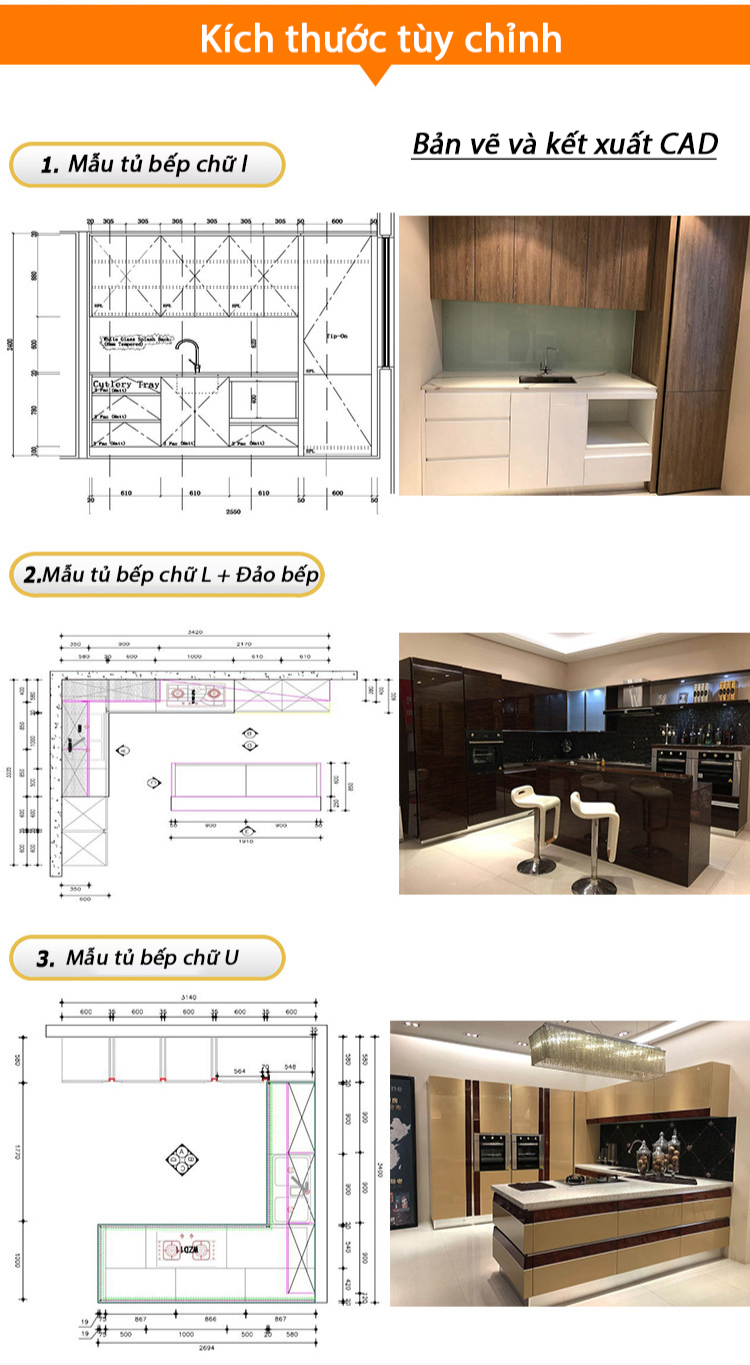 TỦ BẾP ACRYLIC TB01 