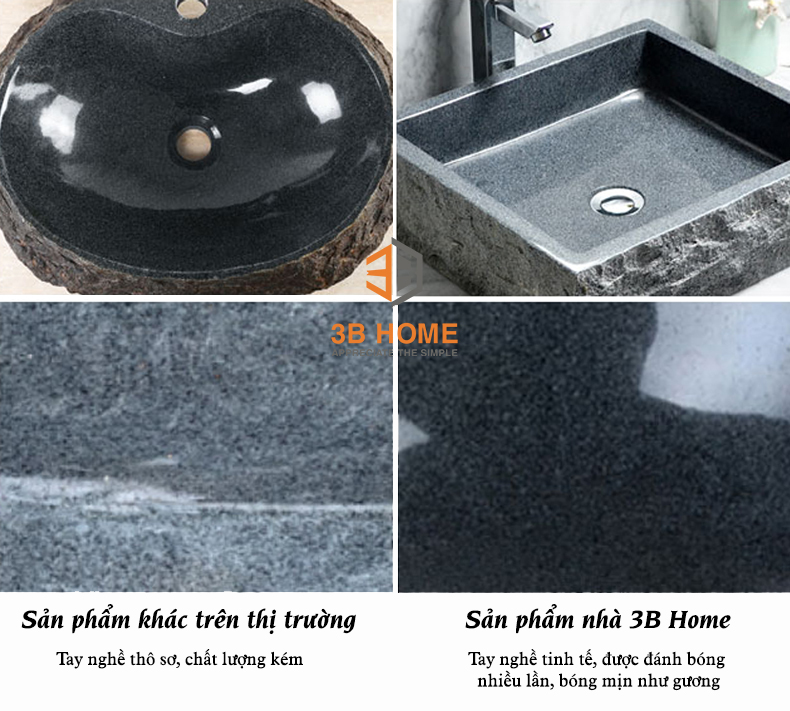 Bồn Rửa Đá Phiến Tự Nhiên BR01 