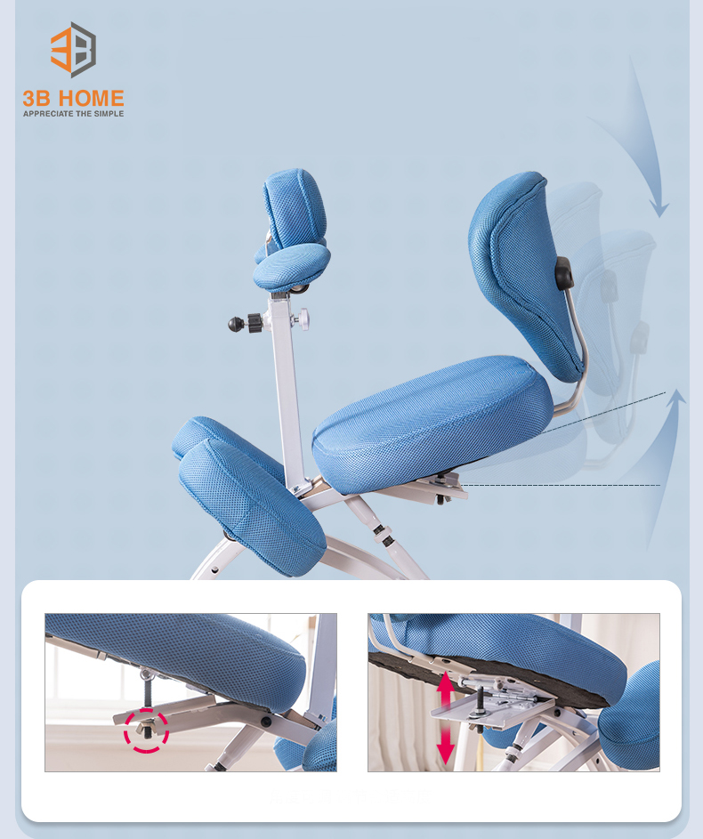 Ghế Công Thái Học Dốc Đùi - Điều chỉnh mặt ghế cho tư thế ngồi phù hợp