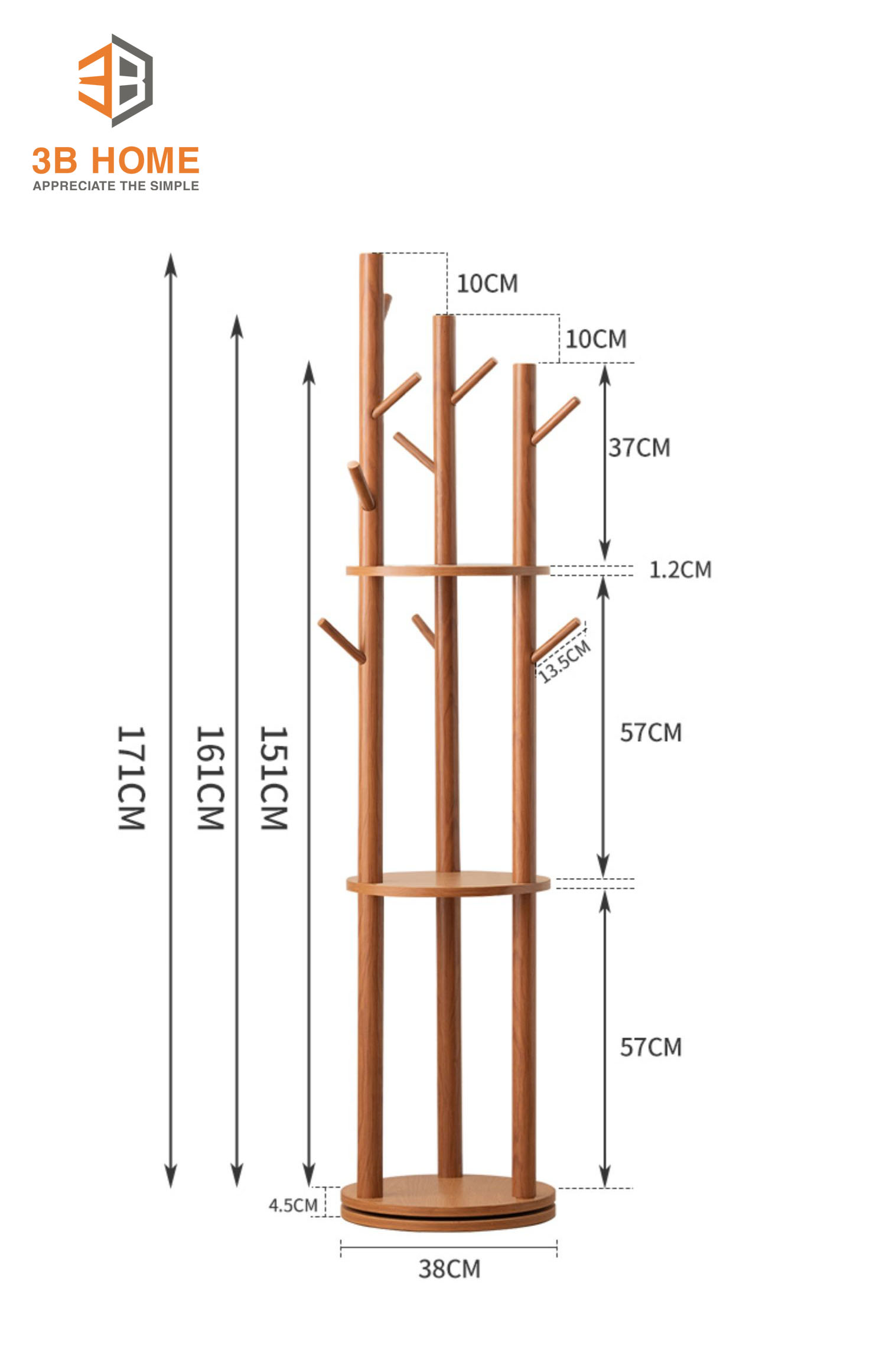 Giá treo đồ thông minh GT07 cao cấp