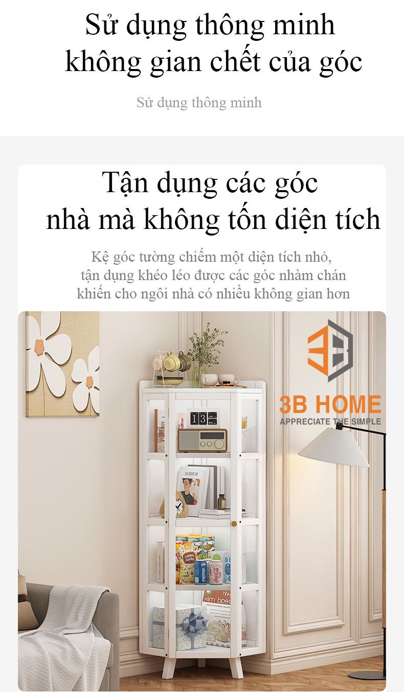 Kệ Góc Tường Thông Minh K04