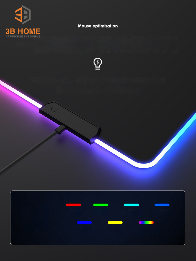 Kê tay lót chuột RGB - KT01