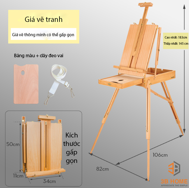 Giá Vẽ Di Động GV01