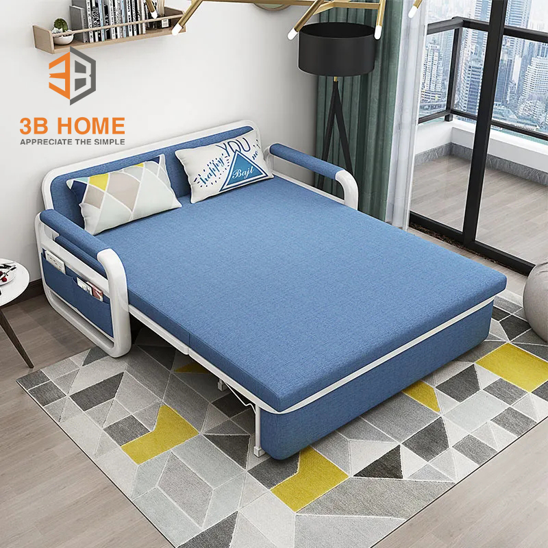 Sofa giường thông minh khung sơn bọc vải - Kiểu dáng nâng tầm phong cách sống